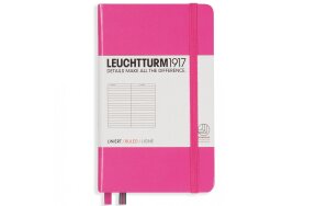 NOTEBOOK LEUCHTTURM POCKET Γ?6 HARD COVER RULED NEWPINK